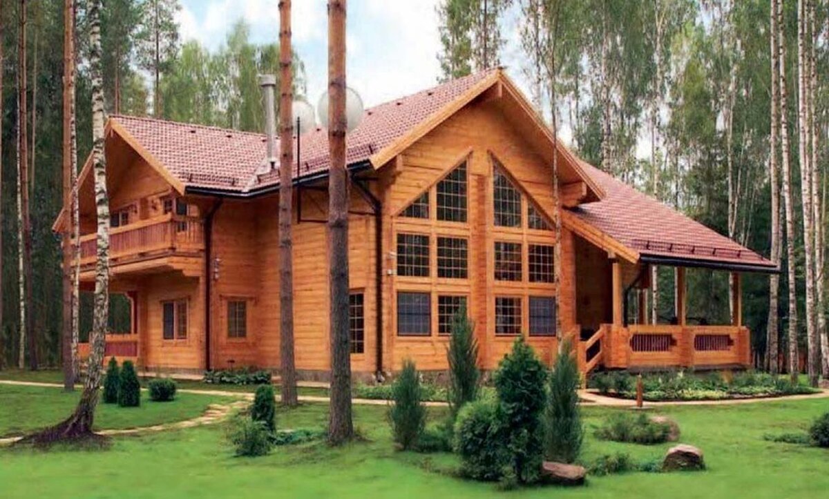 Брусовый дом. Фото 1.