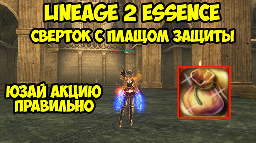 Сверток с плащом защиты в Lineage 2 Essence.