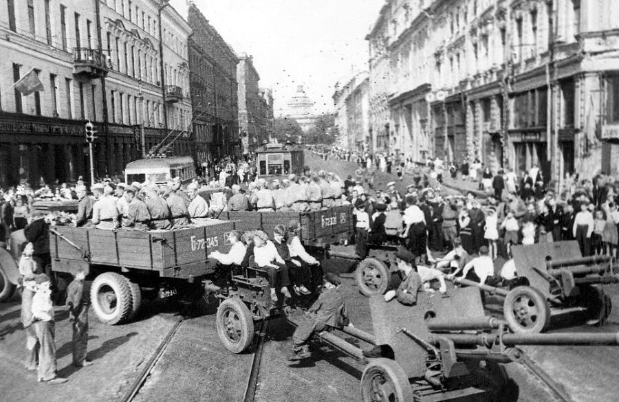 Ленинград 1945 год фото