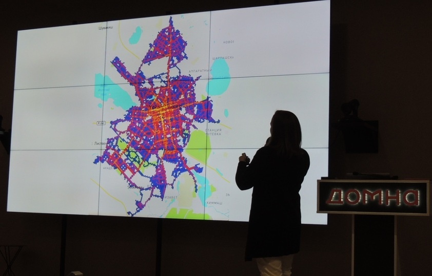     Тепловая карта проезда велосипедов и самокатов в Екатеринбурге. фото: Денис Евстафьев / МК-Урал.
