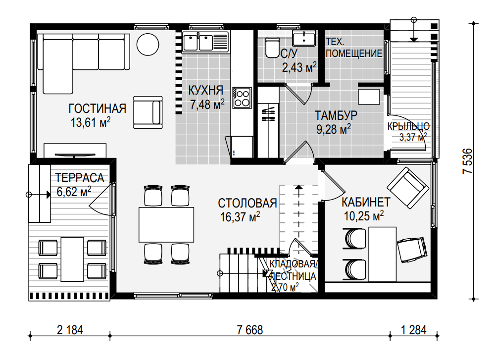 План 1 этажа