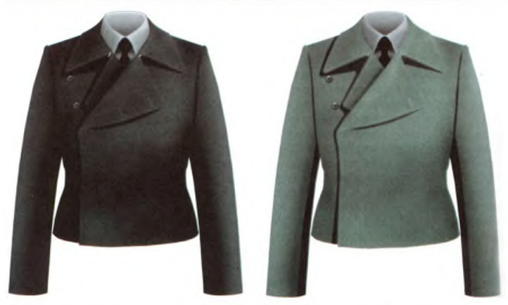 Внешний вид черной куртки танкистов и серой военнослужащих самоходной, штурмовой и противотанковой артиллерии