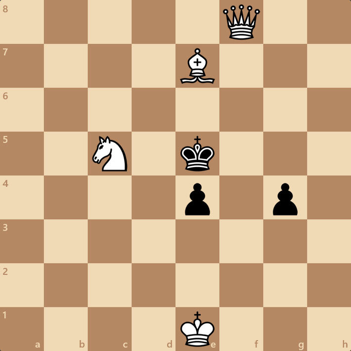 Ход белых. Они ставят мат в 3 хода.