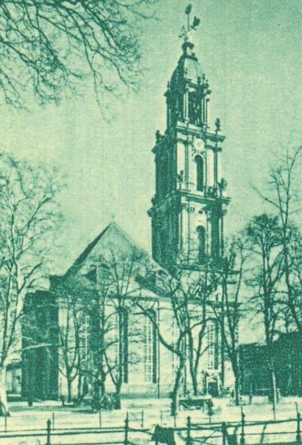 Гарнизонная церковь в Потсдаме на открытке