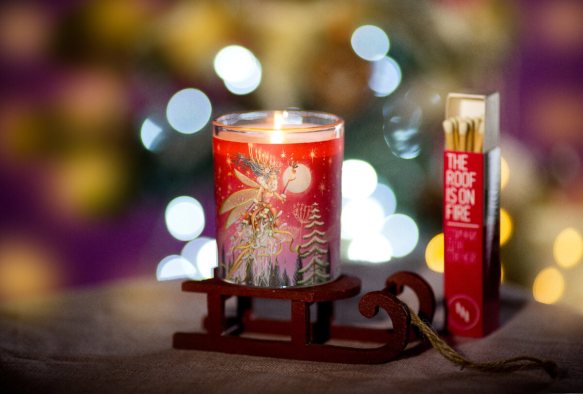 Ночь перед рождеством BAGO home ароматическая свеча 132 г коллекция Winter Wonderland