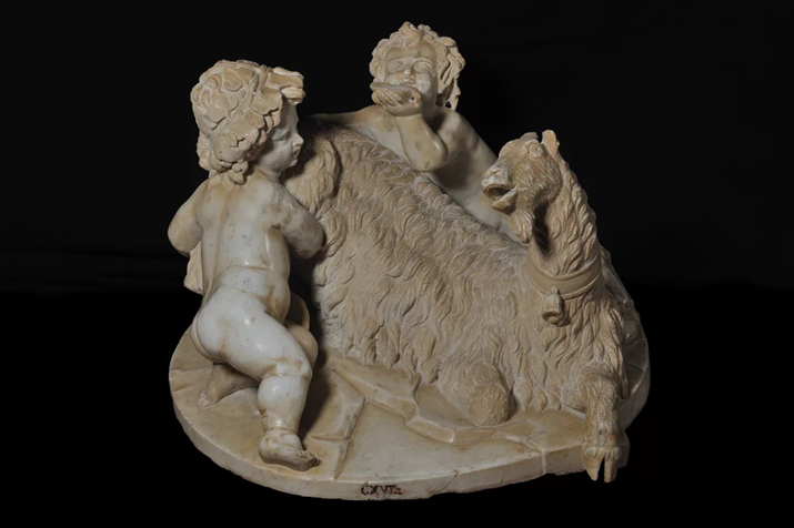 Джованни Лоренцо Бернини «Коза Амалфея с младенцем Юпитером и фавном» 1615