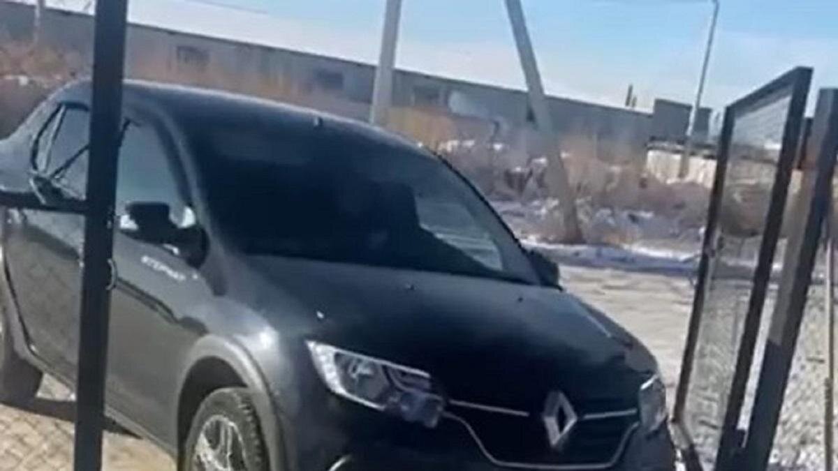    Задержанный в Актобе автомобиль:Telegram/POLICE_of_KZ
