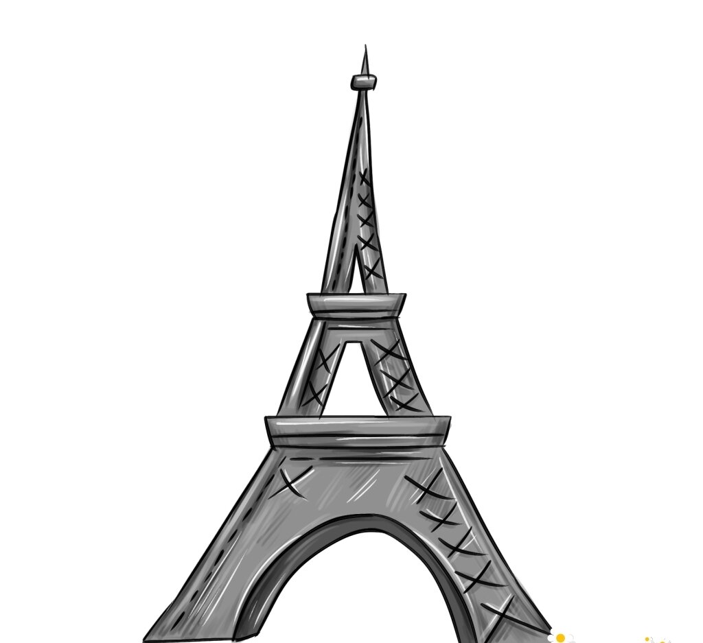Рисунки Эйфелевой башни для срисовки (35 фото)