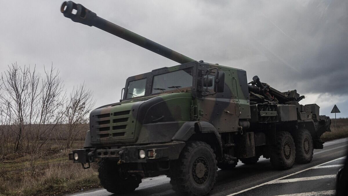    Самоходная артиллерийская установка CAESAR, переданная Украине© AFP 2022 / Sameer Al-Doumy