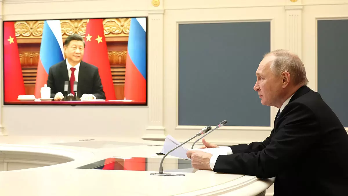 Переговоры Владимира Путина с председателем КНР Си Цзиньпином, изображение из интернета