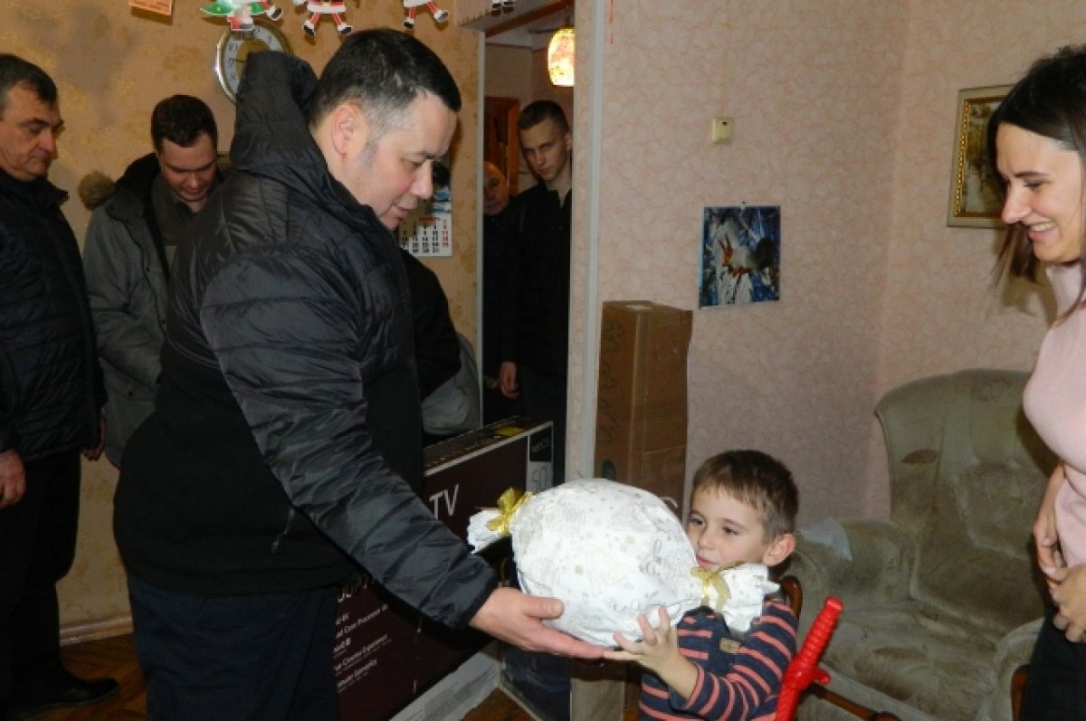    Под Новый год исполнилось желание 4-летнего Алексея из Запорожской области