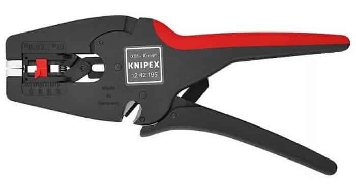 Автоматический стриппер KNIPEX 12 62 180, с резаком для кабеля. 0.2 - 6.0 мм² KN-1262180