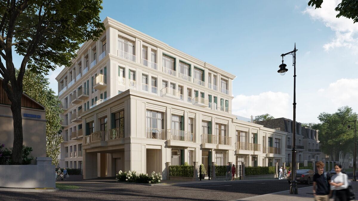    Проект клубного дома рядом с храмом Христа Спасителя в Москве© "Sminex-Интеко"