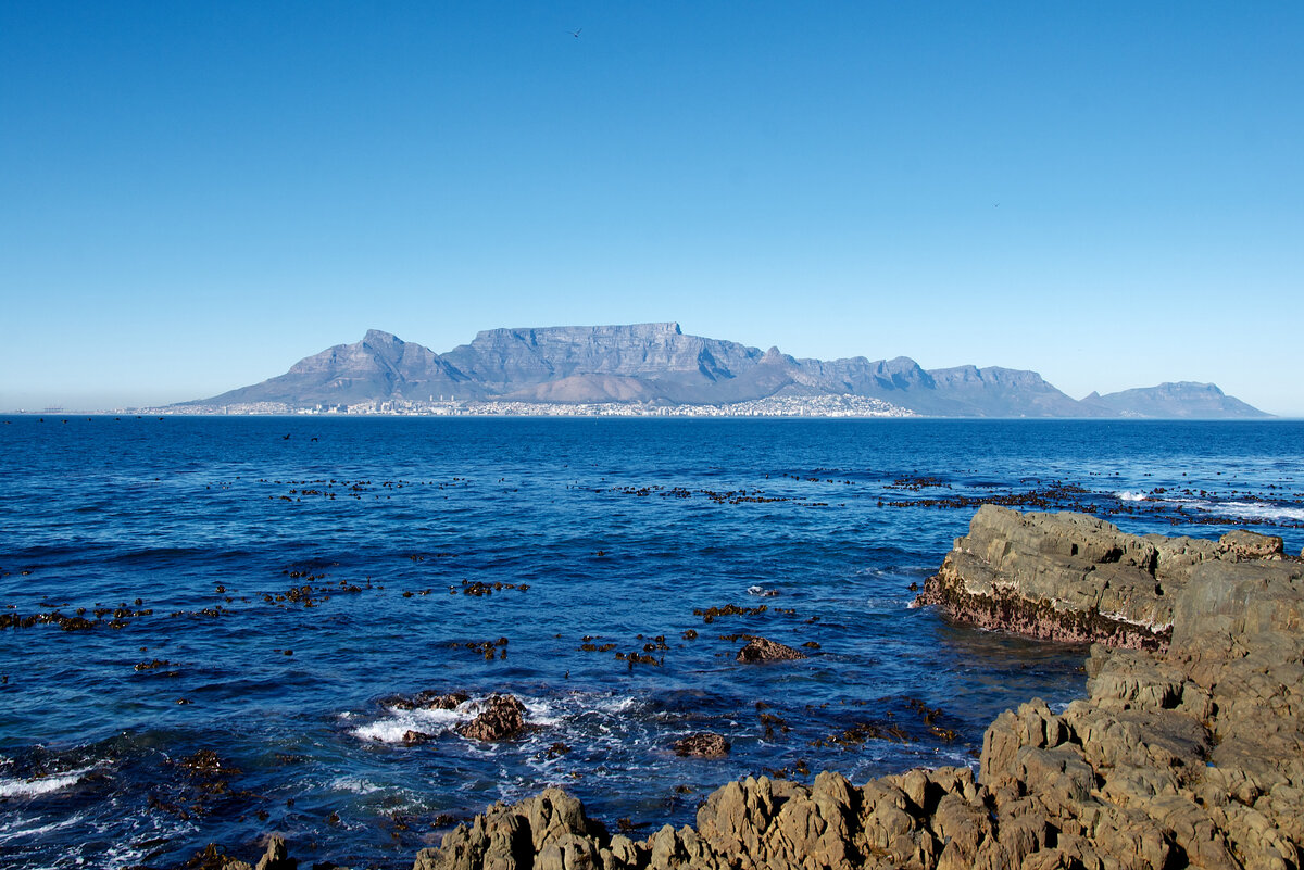 Столовая гора над Кейптауном.