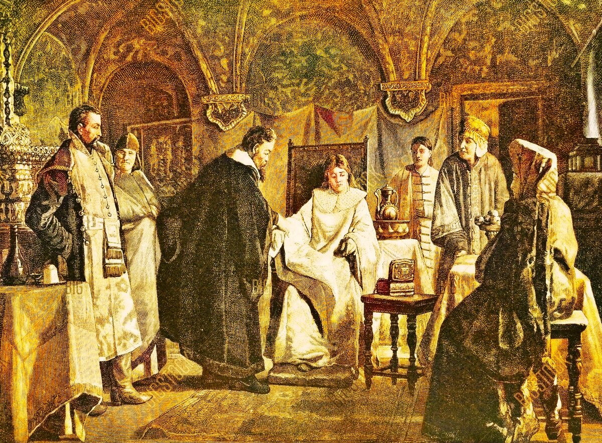 «Мария Ивановна Хлопова, невеста царя» худ. Николай Неврев, 1884 год 