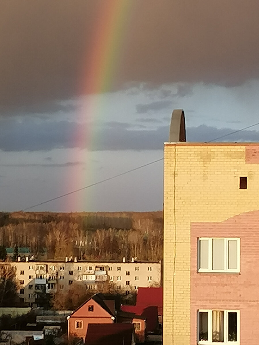 Всё получится. На самом тёмном небе будет радуга. Если на вашем небе темно - напиши