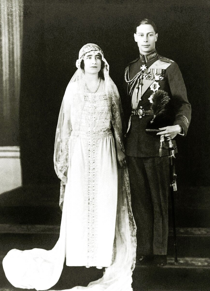 Свадьба принца Альберта (будущего короля Георга VI ) и Елизаветы Боуз-Лайон, 26 апреля 1923 год