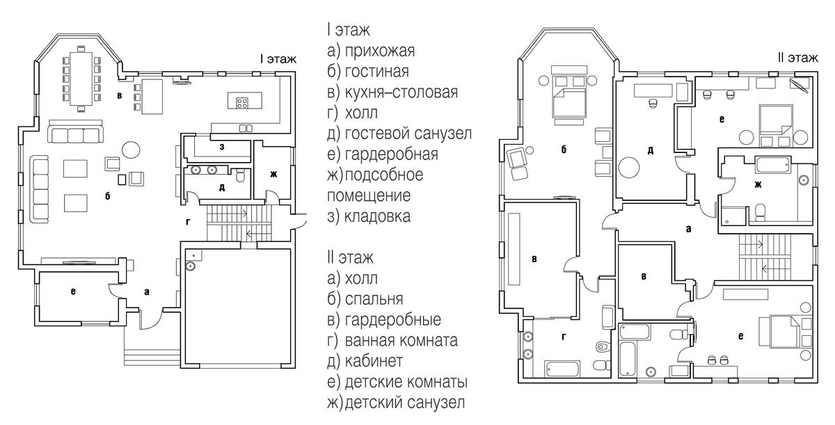 План комнаты инженерная графика