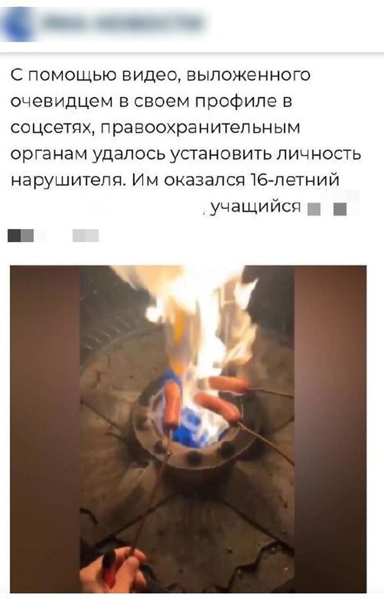     В мэрии Липецка назвали фейком новость о школьнике, который жарил сосиски на пламени Вечного огня  с сайта