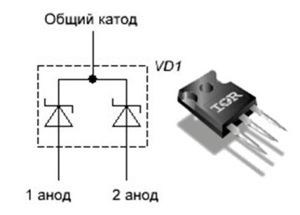 Диодная сборка на схеме