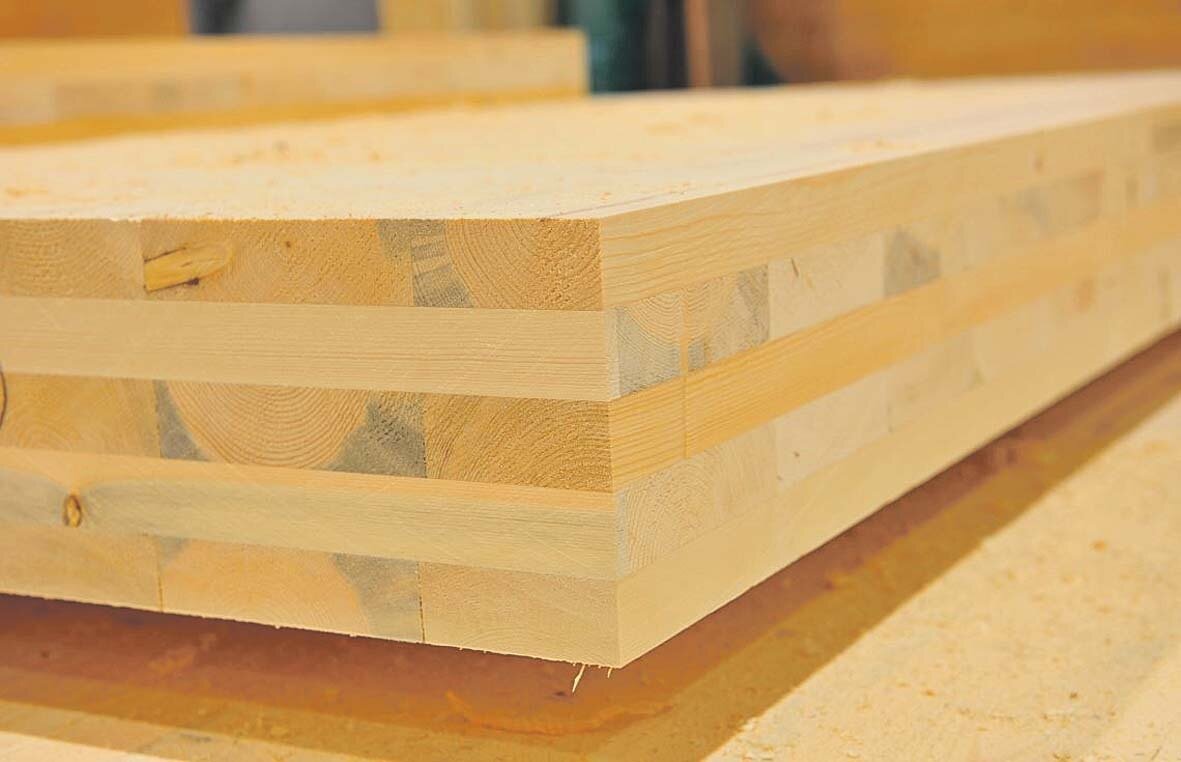 Панели CLT ( Cross Laminated Timber )