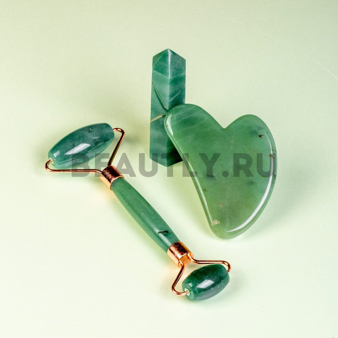 роллер и скребок гуаша от "Beautly"