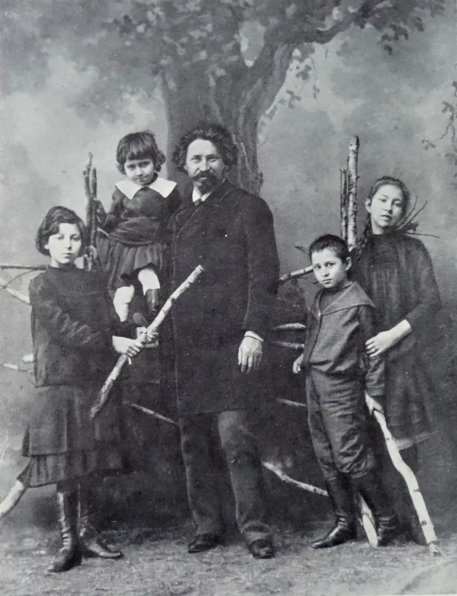 И.Е.Репин с детьми