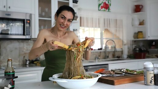 Нудлс Лапша с Овощами - Корейская Кухня - Noodles - Рецепт от Эгине - Heghineh Cooking Show