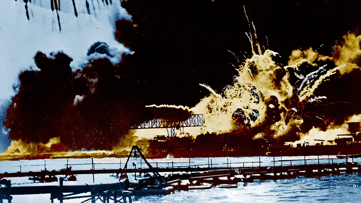 Атака на «пёрл‑харбор», 7 декабря, 1941. Перл харбор атака японцев. 7 декабря 1941 года гавайи. 7 декабря 1941 перл харбор. Нападение японцев на перл-харбор.