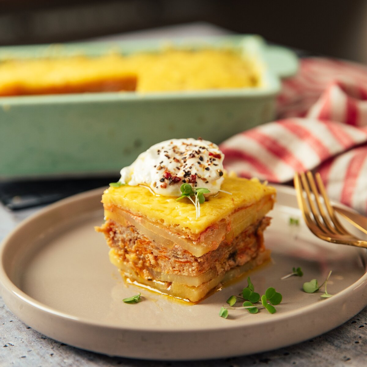 Запеканка с индейкой