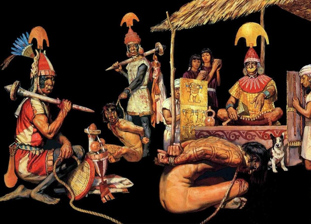 Продажа рабов на рынке.  Иллюстрация взята из сети "Интернет".