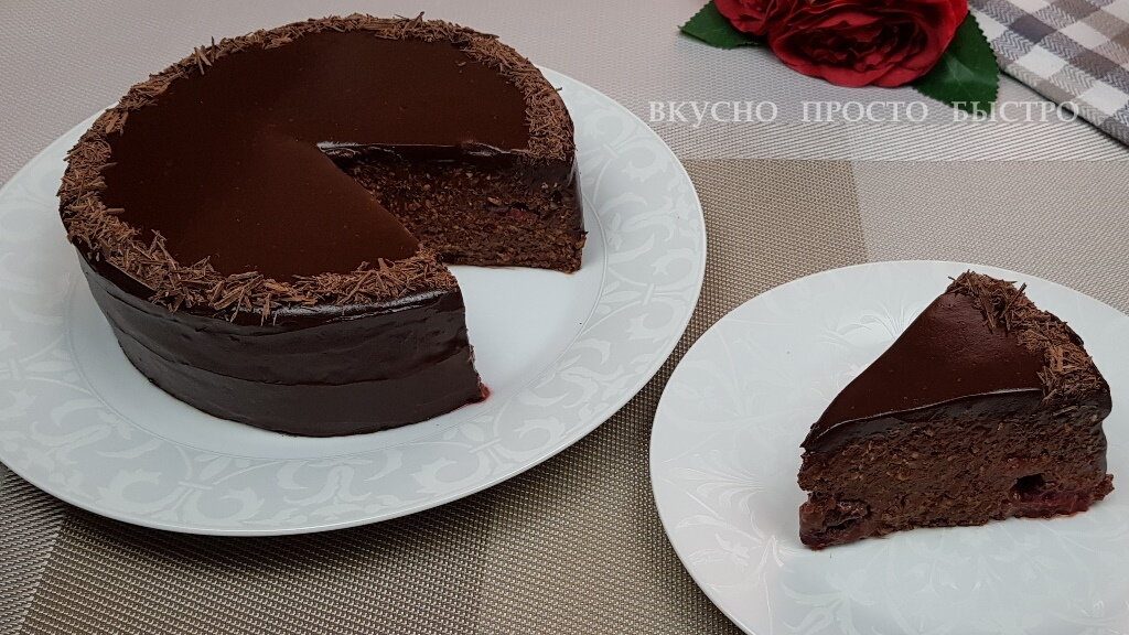 Шоколадный торт без выпечки - рецепт на канале Вкусно Просто Быстро