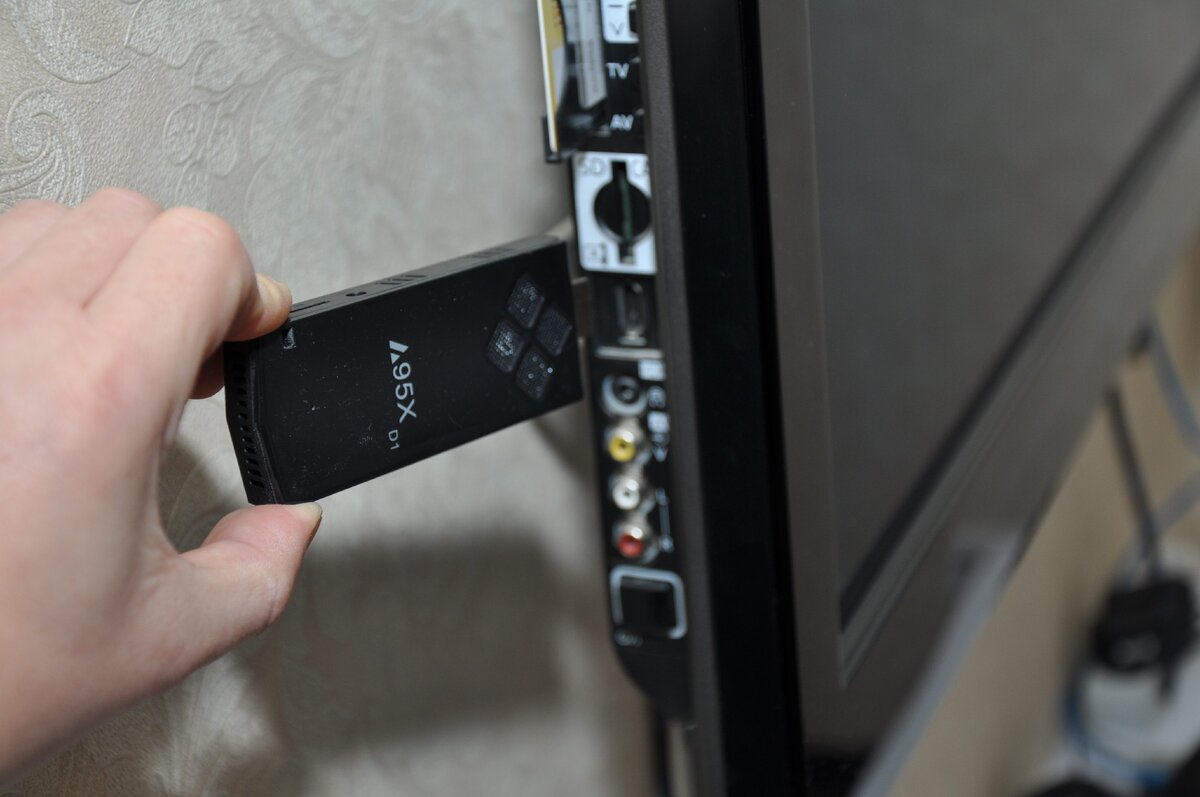 Подключение ТВ бокса стика A95X D1 к телевизору