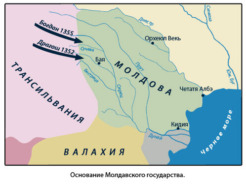 Карта молдавии 1359 года