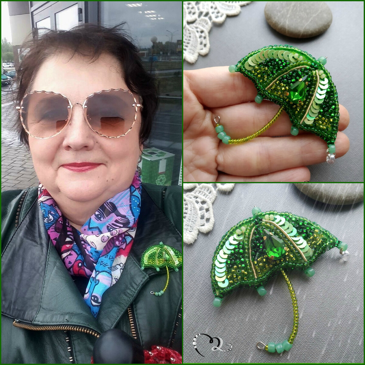 Как сделать брошь "Зонтик" (мастер-класс) | Марина Лапицкая - мастер ...