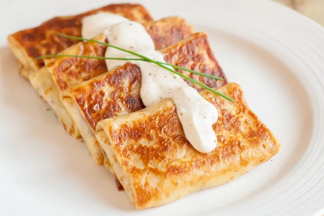 Блины с грибами 