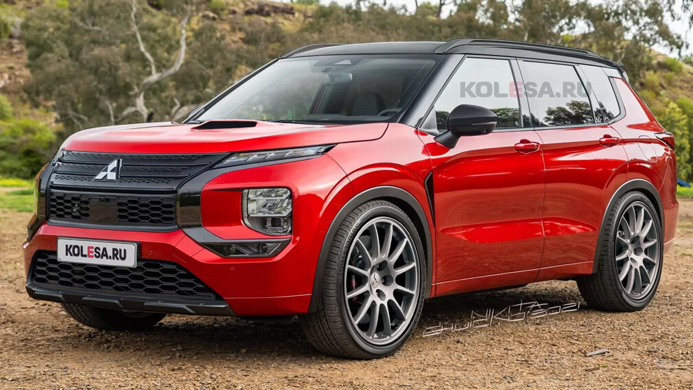 Рендер нового Mitsubishi Outlander Evolution, фото: Колёса.ру