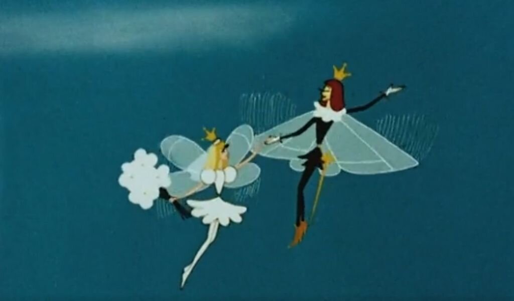 Кадр из м/ф "Дюймовочка" (Союзмультфильм, 1964)