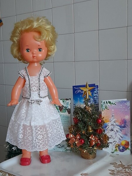 Новогоднее платье "Снежное кружево". Декабрь, 2021. 