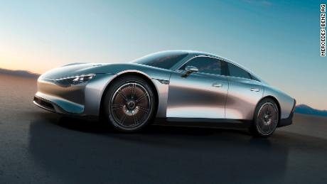 Визуализация Mercedes-Benz Vision EQXX.

