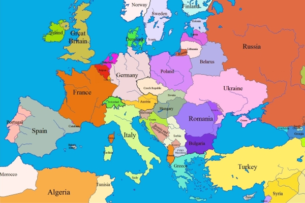 Карта Европы