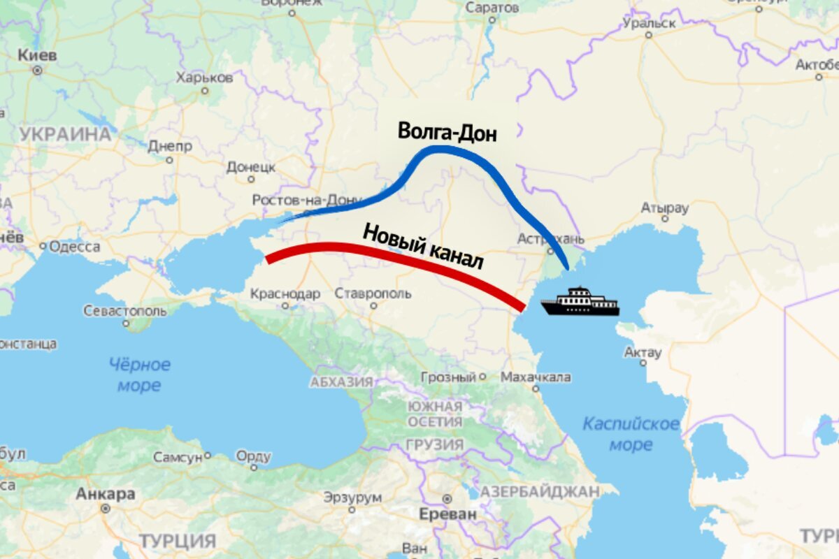Волга дон карта