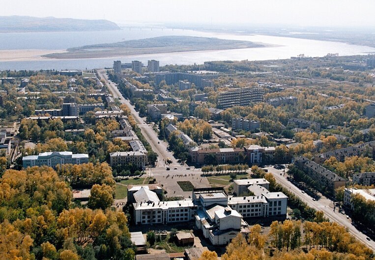 Город Комсомольске-на-Амуре. 