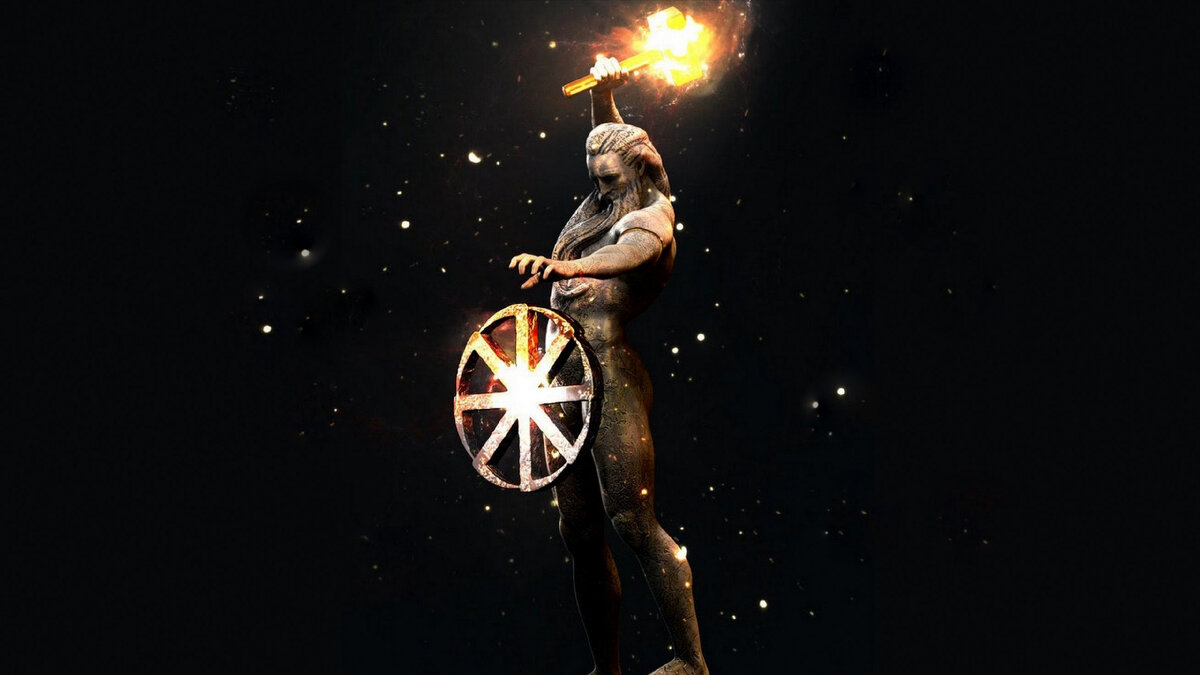 Бог Сварог - небесный огонь, давший жизнь Солнцу - родившего Даждьбога