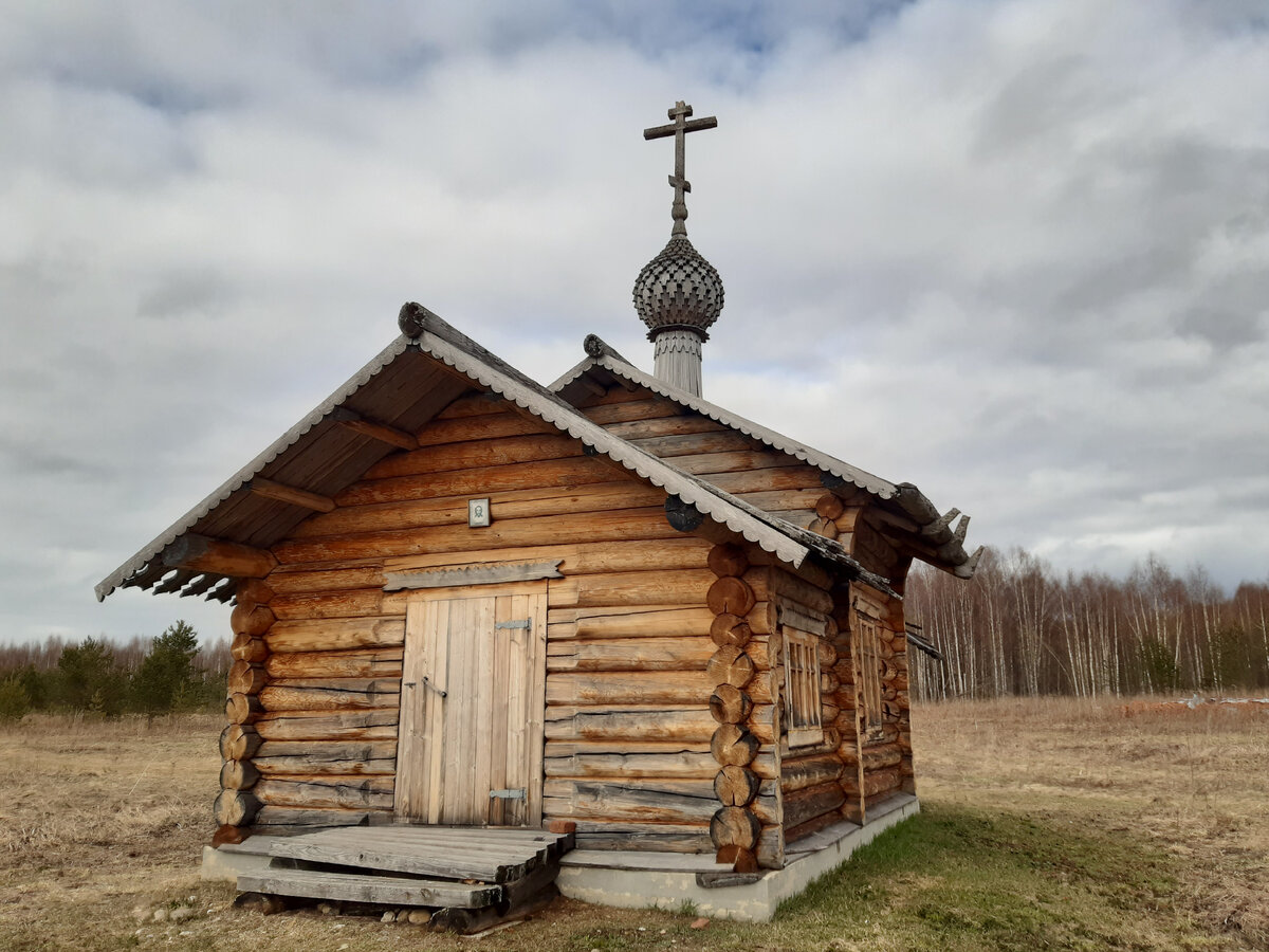 Мариинск часовня бревна