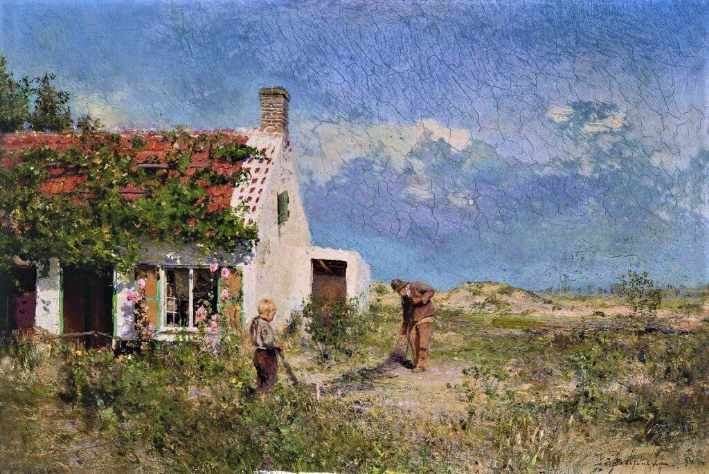 Иван Похитонов "Рыбачий домик в Ла-Панн". Источник: <a href=