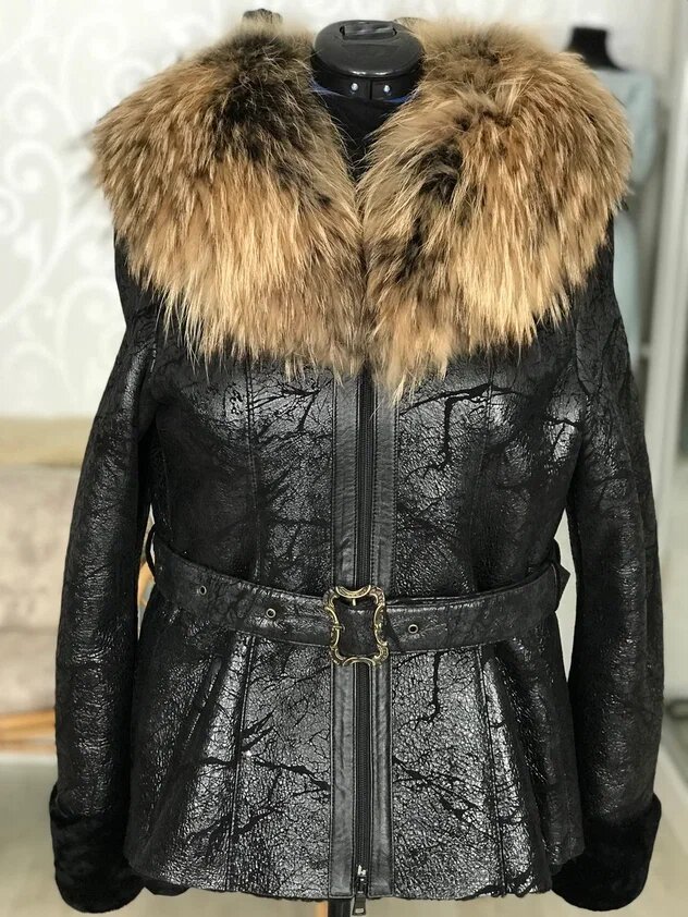 Расширение дубленки. Ателье Ирины Берзиной.