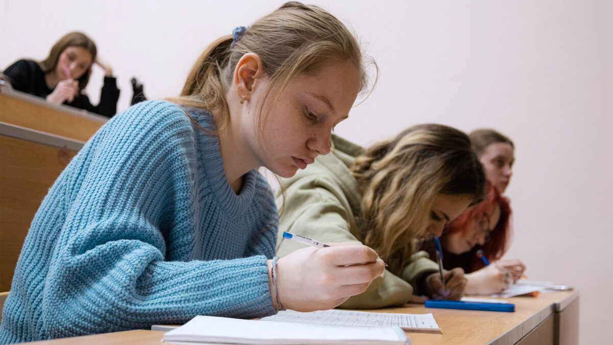 Во время олимпиады по географии. Источник: edu.gov.ru