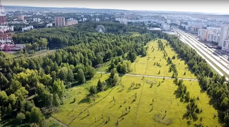    Место, где в планах расположить озеро // Фото: скриншот