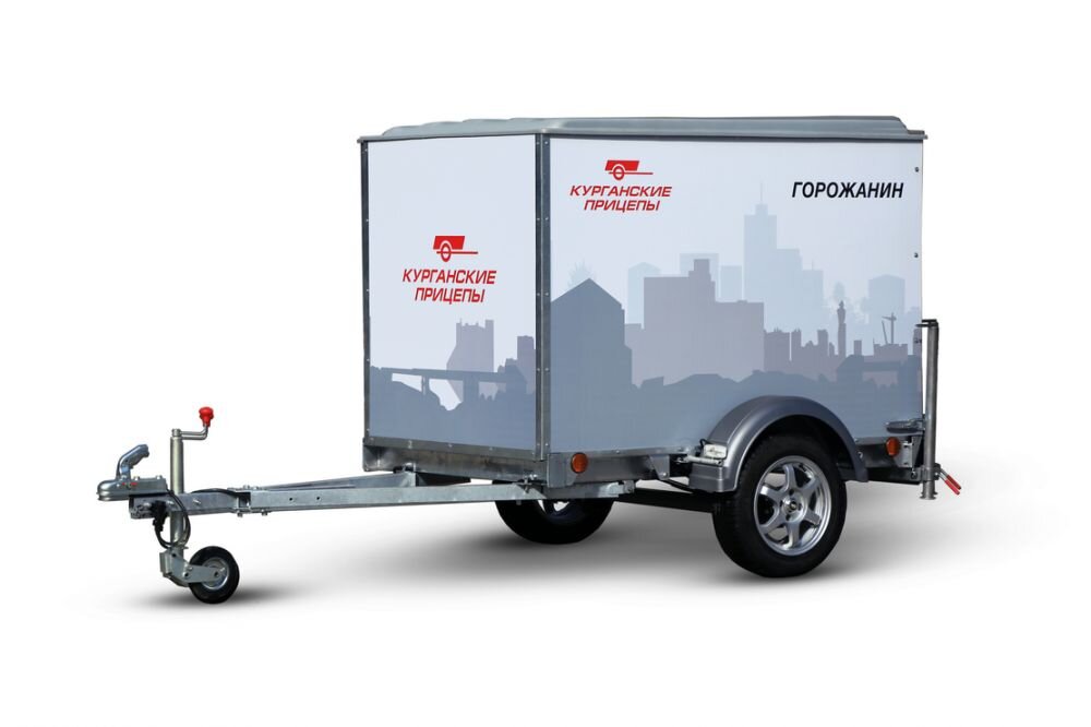 Стандартный прицеп "Горожанин" (в Африку такой был маловат по объему кузова)